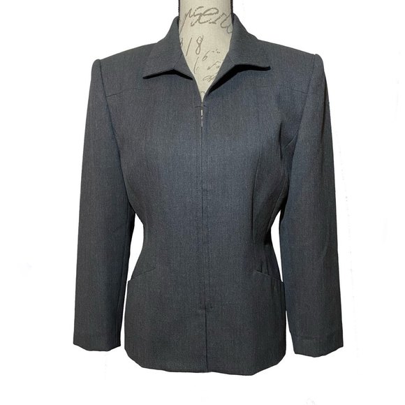 Valerie Stevens Jackets & Blazers - Valerie Stevens Wool Blend Blazer Petites Size 8P Black
